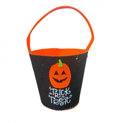 Felt Trick or Treat Bucket Bag 18cm