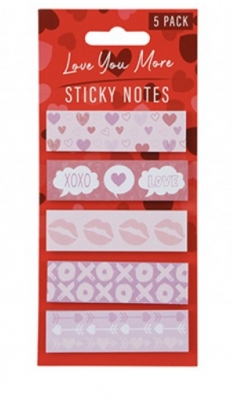 Valentine's Day Sticky Notes Pack Of 5