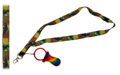 Camouflage Lanyard With Rock Dummy