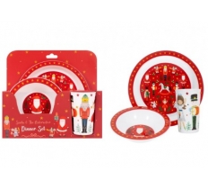 Christmas Santa & The Nutcracker Kids Pp Dinner Set