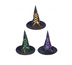 Hat Witch With Ribbon Adult ( Assorted Colours )