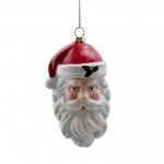 Santa Head Bauble 13cm