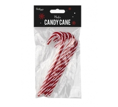 Plastic Candy Cane Decorations 15cm - 6Pk