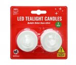 LED Tealite Candle 2Pc Flicker