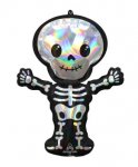 Iridescent Skeleton SuperShape 26" Foil Balloons