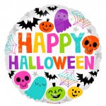 Colourful and Creepy Halloween Standard Foil Balloons