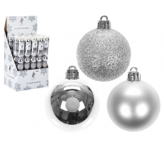 8 PACK OF 5CM BAUBLES