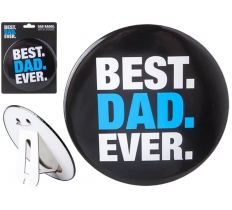 Fathers Day 15cm Jumbo Best Dad Ever Badge On C