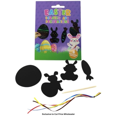 Easter Scratch Art Decoartions Set