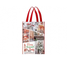 Christmas Elf Design Jumbo Size Shopping Bag