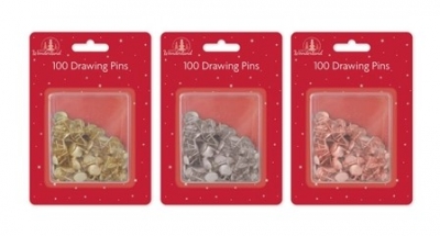 Christmas 100 Drawing Pins