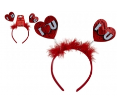 Valentines Day I Love U Headband