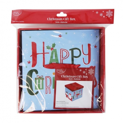 Christmas Square Flat Pack Gift Box