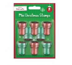 Mini Christmas Stamps 8 Pack