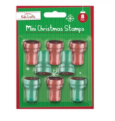 Mini Christmas Stamps 8 Pack