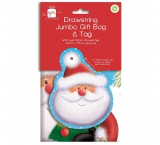 Christmas Drawstring Printed Sack