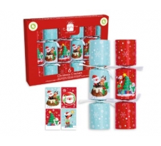 Santa & Friend Crackers 6" 6 Pack