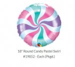 Pastel 18" Candy Swirl Balloon