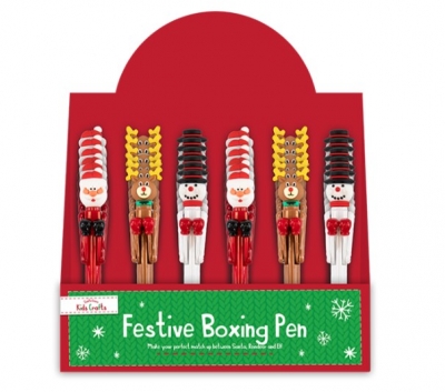 Christmas Festive Boxing Character Pen