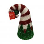 Candy Cane Elf Hat 16x29cm Pick