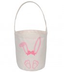 Easter Cotton Bucket With Pink Bunny