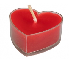 VALENTINE'S DAY HEART SHAPE TEALIGHTS 8PK