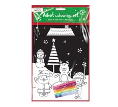 Christmas Velvet Colouring Set 2Pk