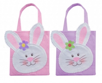 Easter Felt Bag 23 X 20cm ( Assorted Colours )