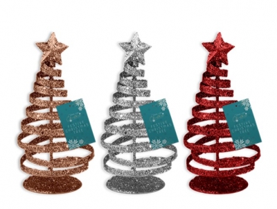 Glitter Christmas Tree Decoration 15cm