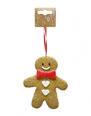 Hang Deco Gingerbread Man Glitter