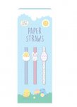 EASTER PAPER STRAWS 20PK