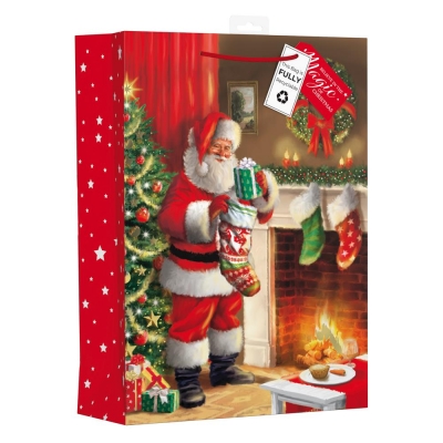 Christmas Traditional Indoor Santa Ex Large Bag