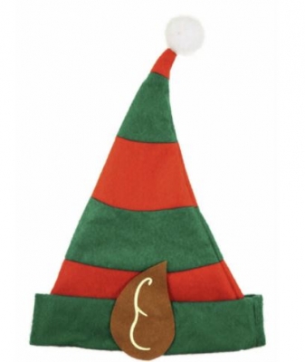 Deluxe Child Elf Hat With Ears 33cm X 28cm