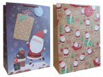 Gift Bag Christmas Santa/Santa Pattern Jumbo (40.5 X 55.8 X 20.5