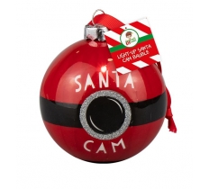 Light-Up Santa Cam Bauble