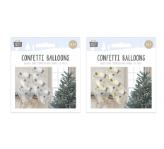 Christmas Star Confetti Balloons ( 5 Pack )