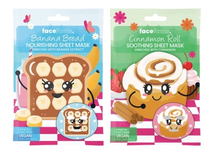 Face Facts Printed Sheet Masks Banana Bread / Cinnamon Roll