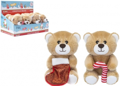 Sitting 5" Christmas Bear ( Assorted Designs )