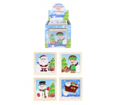 Wooden Christmas Mini Jigsaw Puzzle x 48 ( 30p Each )