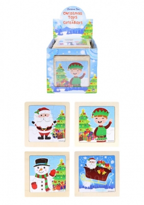 Christmas Wooden Mini Jigsaw Puzzle 11cm x 48PC