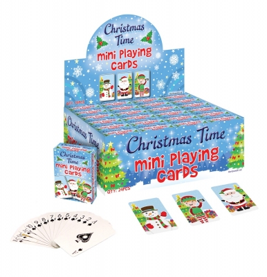 Mini Christmas Playing Cards x 24 ( 22p Each )