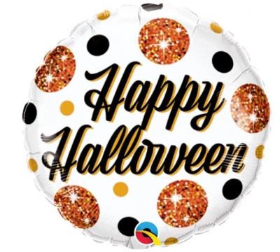 Halloween 9" Sparkly Dots Balloon