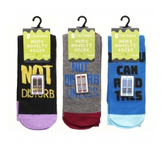 Mens Novelty Slogan Socks