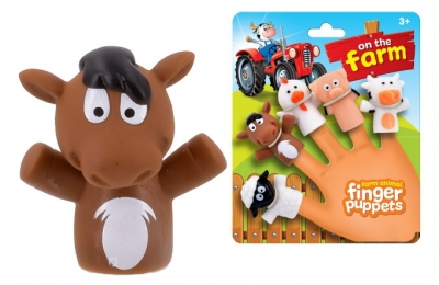 Farm Animals 5Pc Finger Puppets