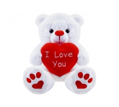 I LOVE YOU BEAR WITH LOVEHEART 7"