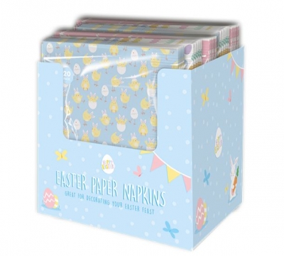 Easter Printed Paper Napkins 20 Pack