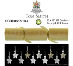 Christmas Crackers 12" x 50 Gold ( 90p Each )