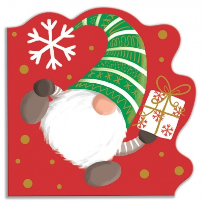 Christmas Shaped Napkins Gonk Pack Of 20