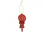 Hand Painted Check Lollipop Hanging Decoration