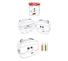 Christmas DIY Bucket Kit with 4 Colouring Pens